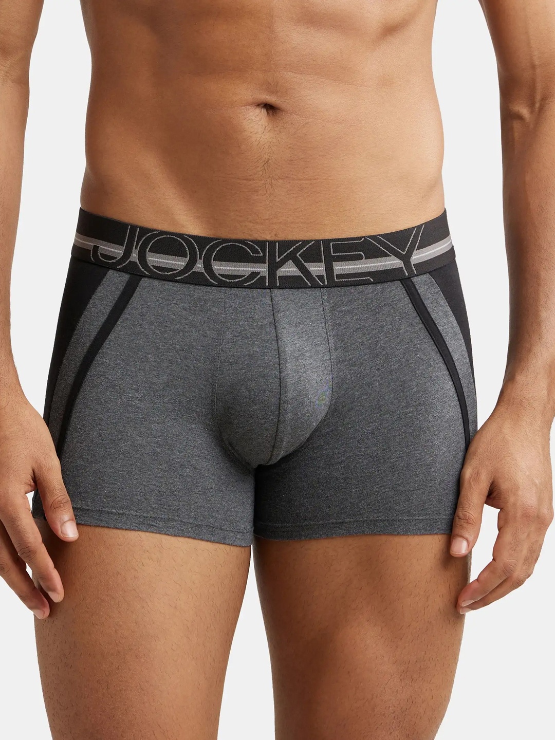 Jockey Super Combed Cotton Stretch Solid Trunk with Ultrasoft Waistband-US21, Charcoal
Jockey Super Combed Cotton Stretch Solid Trunk with Ultrasoft Waistband-US21, Charcoal