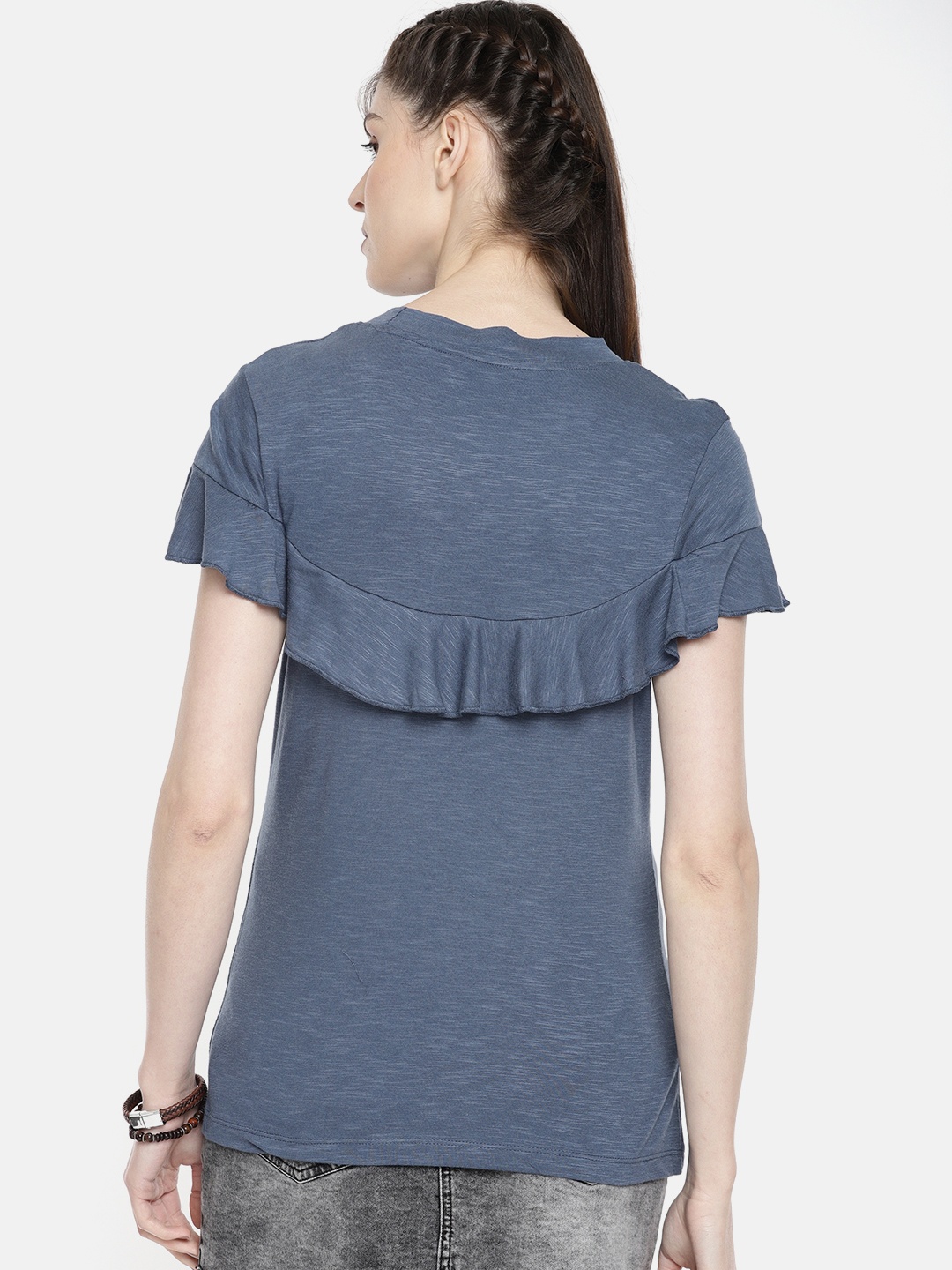 Roadster Women Blue Solid Top