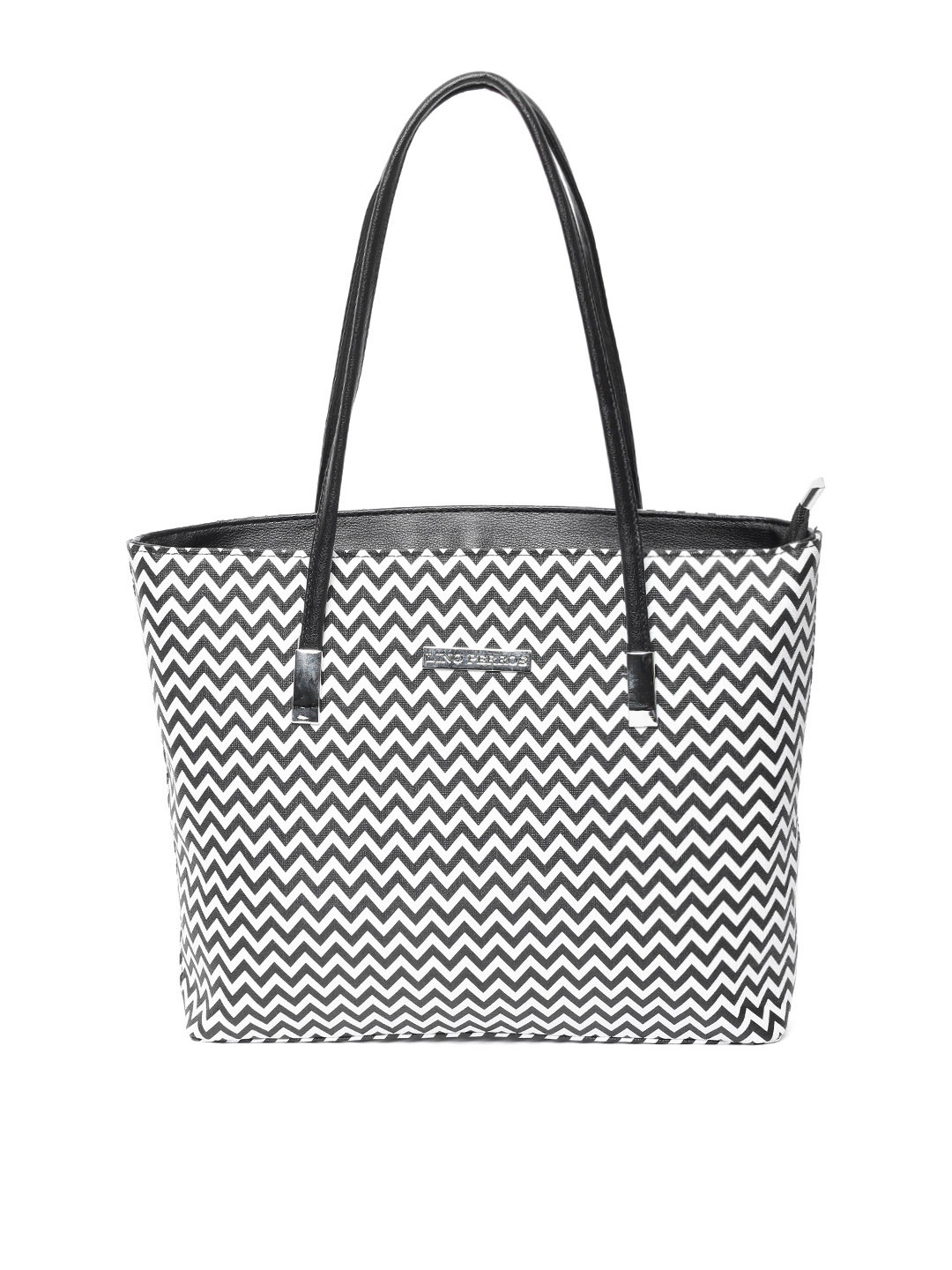 Lino Perros White & Black Printed Shoulder Bag 
Lino Perros White & Black Printed Shoulder Bag