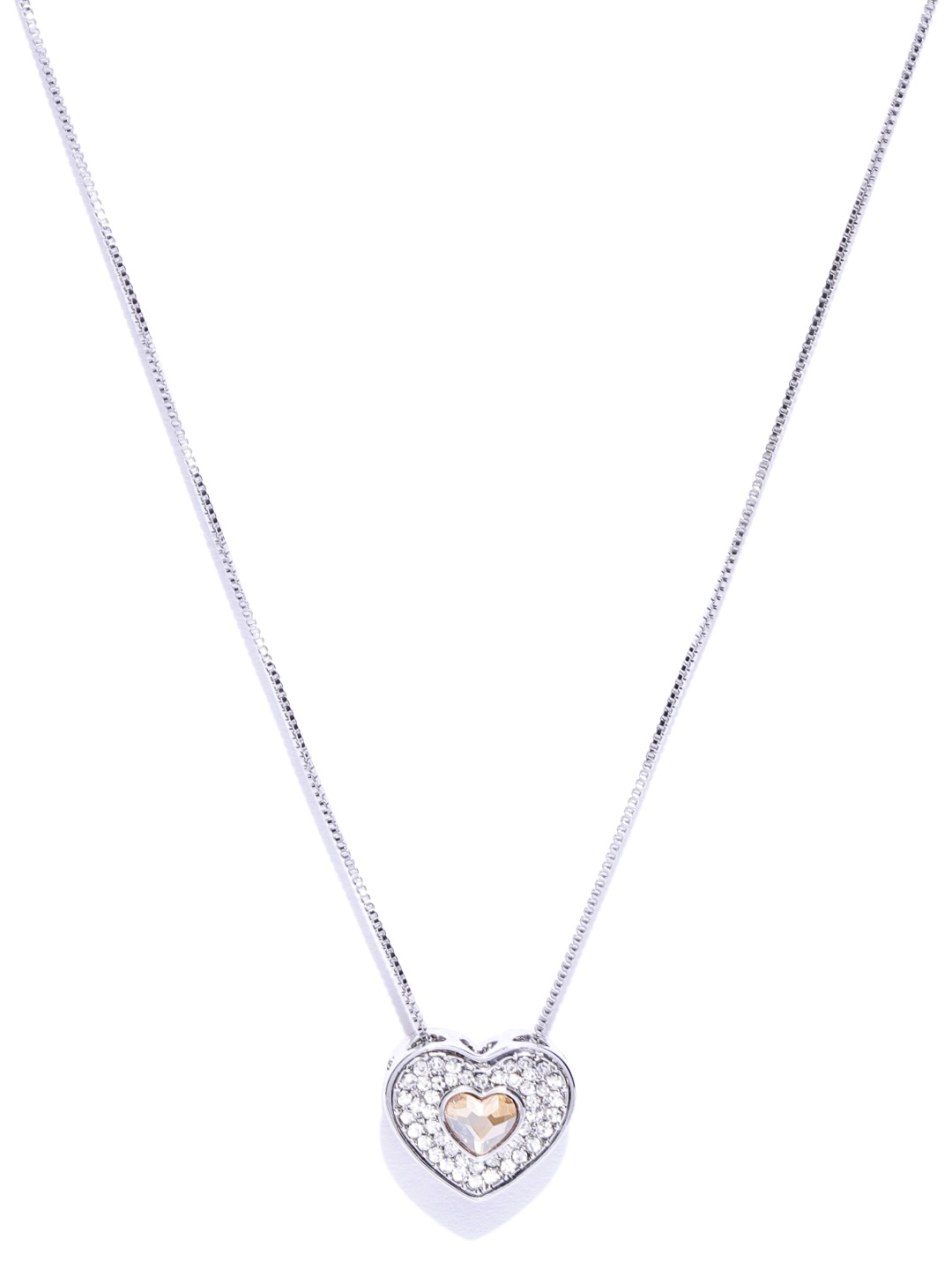Jewels Galaxy Rhodium-Plated Handcrafted Pendant with Crystals From Swarovski & Chain, Silver
Jewels Galaxy Rhodium-Plated Handcrafted Pendant with Crystals From Swarovski & Chain, Silver
