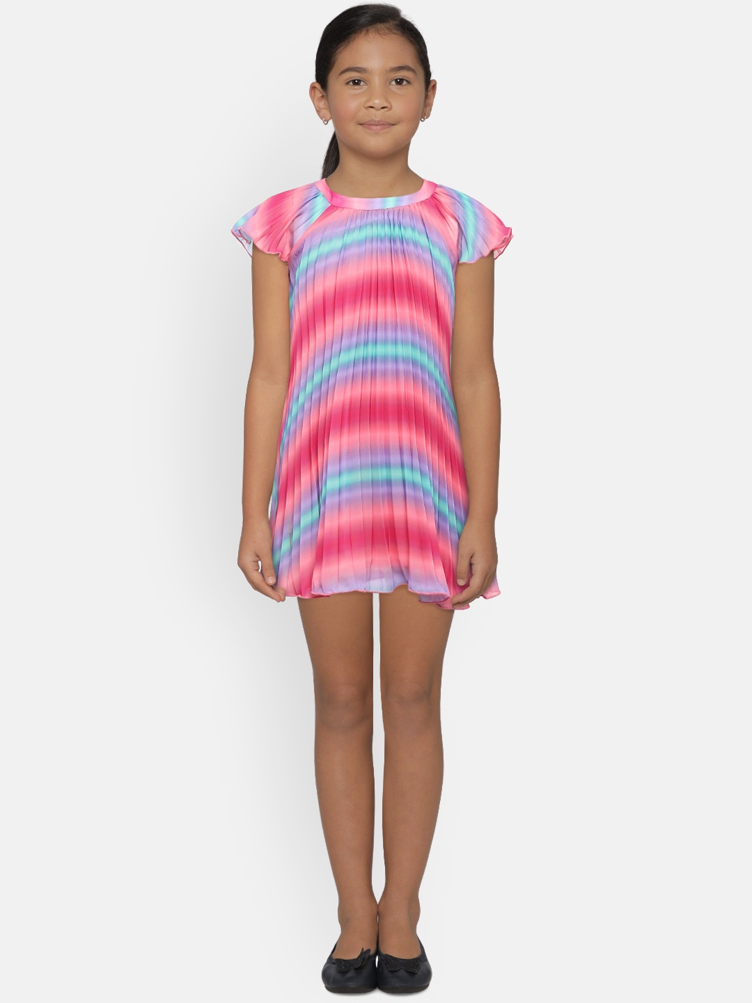 United Colors of Benetton Girls Pink & Blue Tie & Dye Print Accordion Pleat A-Line Dress
United Colors of Benetton Girls Pink & Blue Tie & Dye Print Accordion Pleat A-Line Dress
