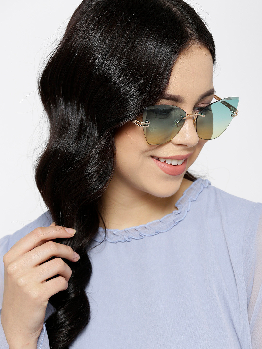 DressBerry Women Cateye Sunglasses MFB-PN-AE8223, Green 
DressBerry Women Cateye Sunglasses MFB-PN-AE8223, Green