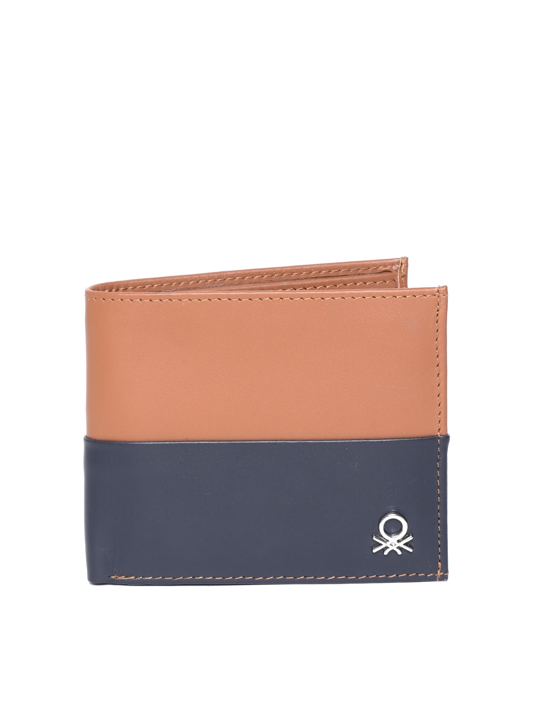 United Colors of Benetton Men Brown & Navy Blue Colourblocked Leather Two Fold Wallet
United Colors of Benetton Men Brown & Navy Blue Colourblocked Leather Two Fold Wallet