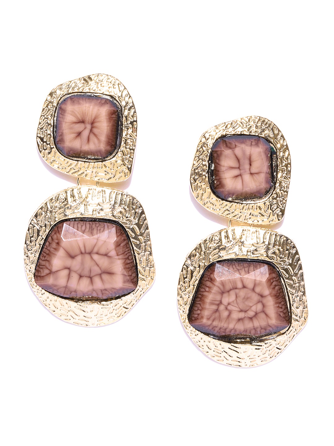 Jewels Galaxy Gold-Toned & Brown Copper-Plated Handcrafted Contemporary Drop Earrings
Jewels Galaxy Gold-Toned & Brown Copper-Plated Handcrafted Contemporary Drop Earrings