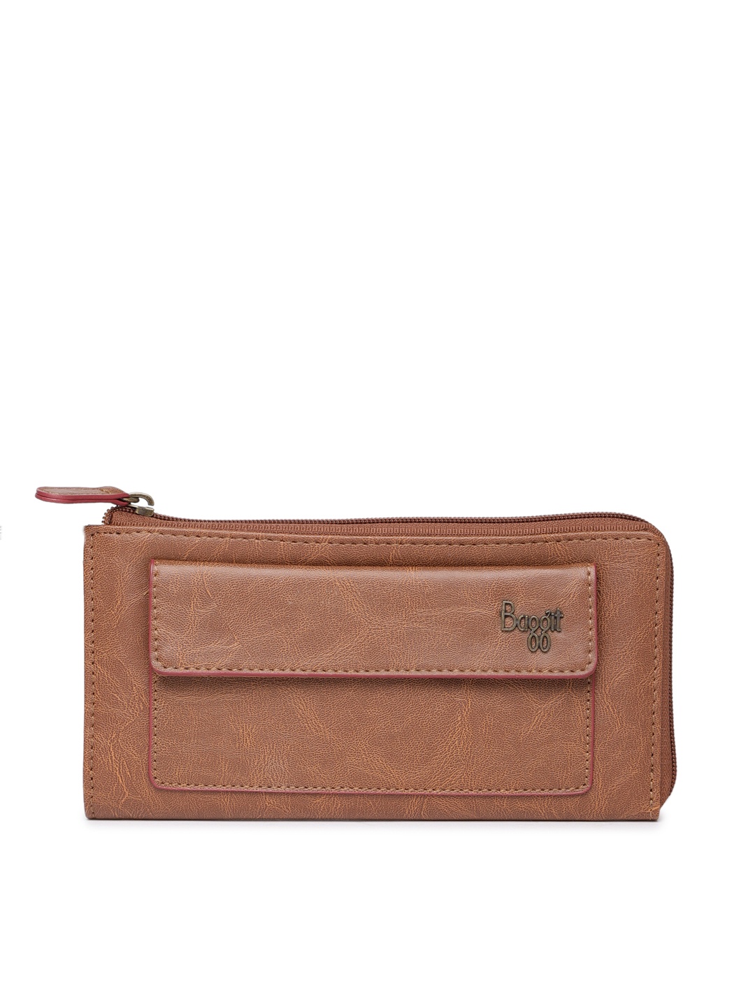 Baggit Women Brown Solid Zip Around Wallet