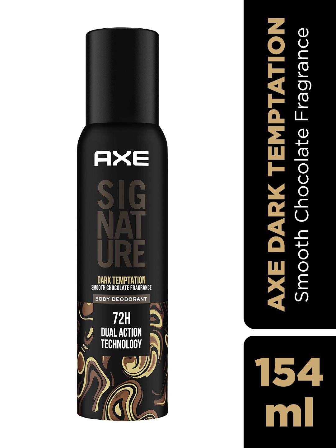 Axe Signature Dark Temptation Long Lasting No Gas Deodorant Bodyspray For Men 154 ml, Black
Axe Signature Dark Temptation Long Lasting No Gas Deodorant Bodyspray For Men 154 ml, Black