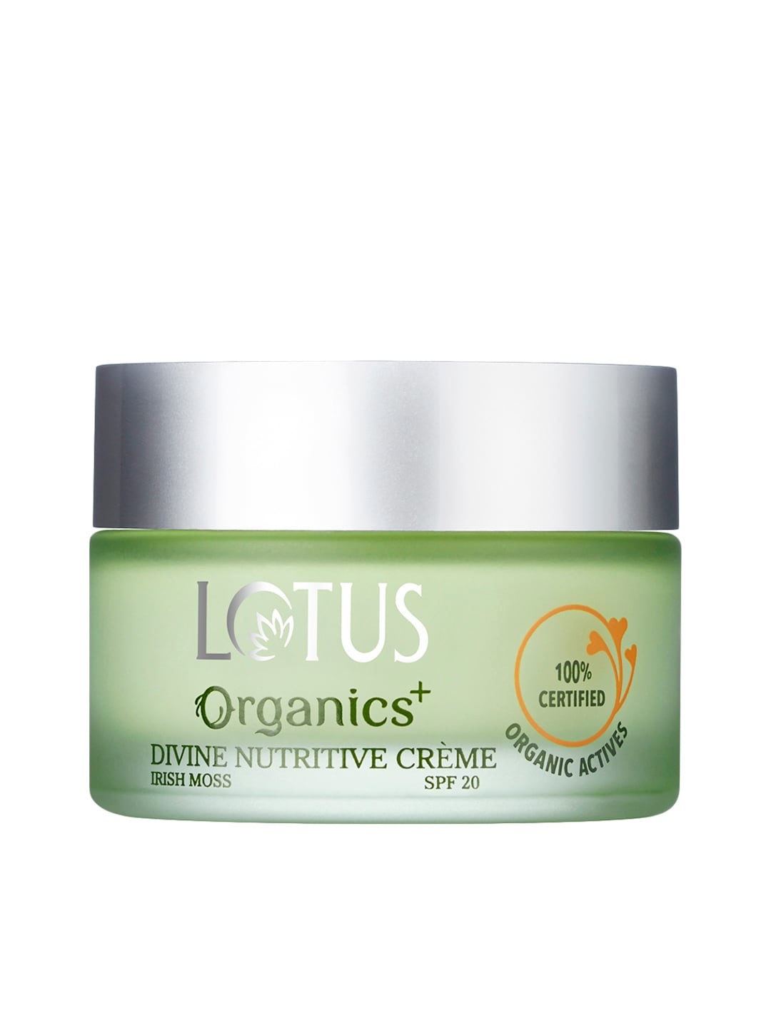 Lotus Organics Sustainable Divine Nutritive Creme with SPF 20 50g, Green