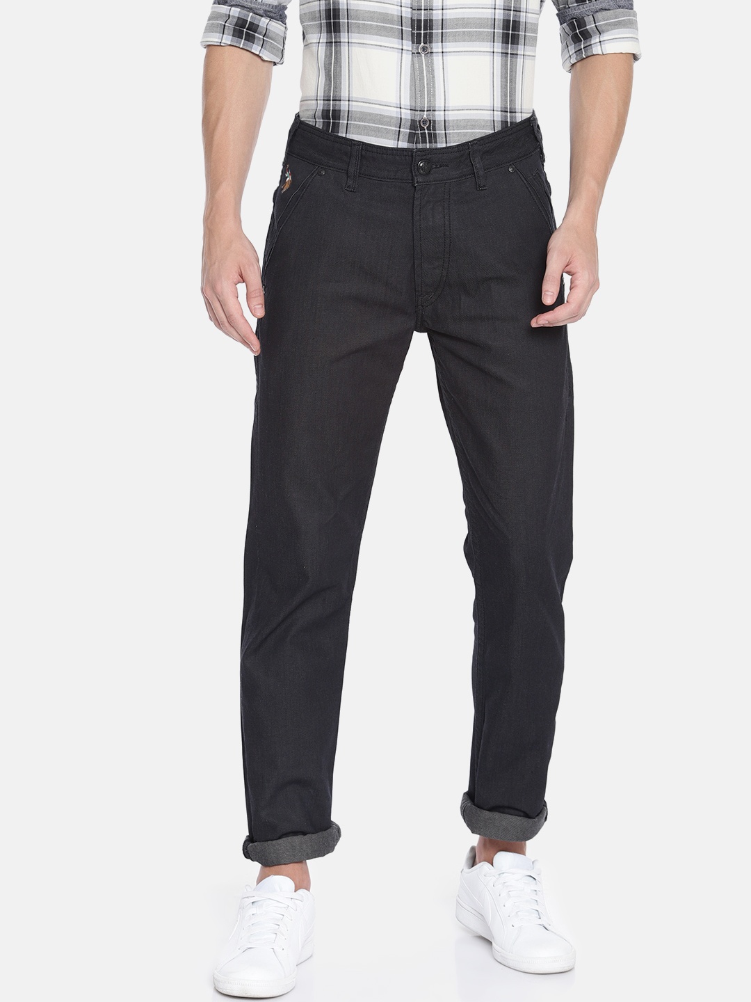 U.S. Polo Assn. Denim Co. Men Black Slim Tapered Fit Mid-Rise Clean Look Stretchable Jeans
U.S. Polo Assn. Denim Co. Men Black Slim Tapered Fit Mid-Rise Clean Look Stretchable Jeans
