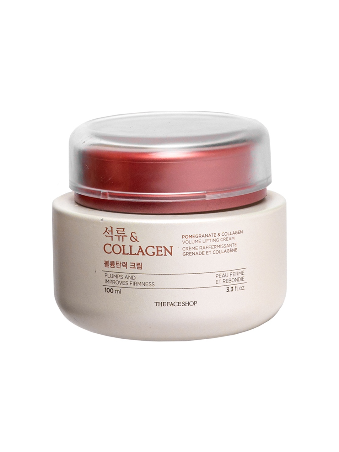 The Face Shop Pomegranate & Collagen Volume Lifting Cream for a Youthful Skin - 100 ml, Off white
The Face Shop Pomegranate & Collagen Volume Lifting Cream for a Youthful Skin - 100 ml, Off white