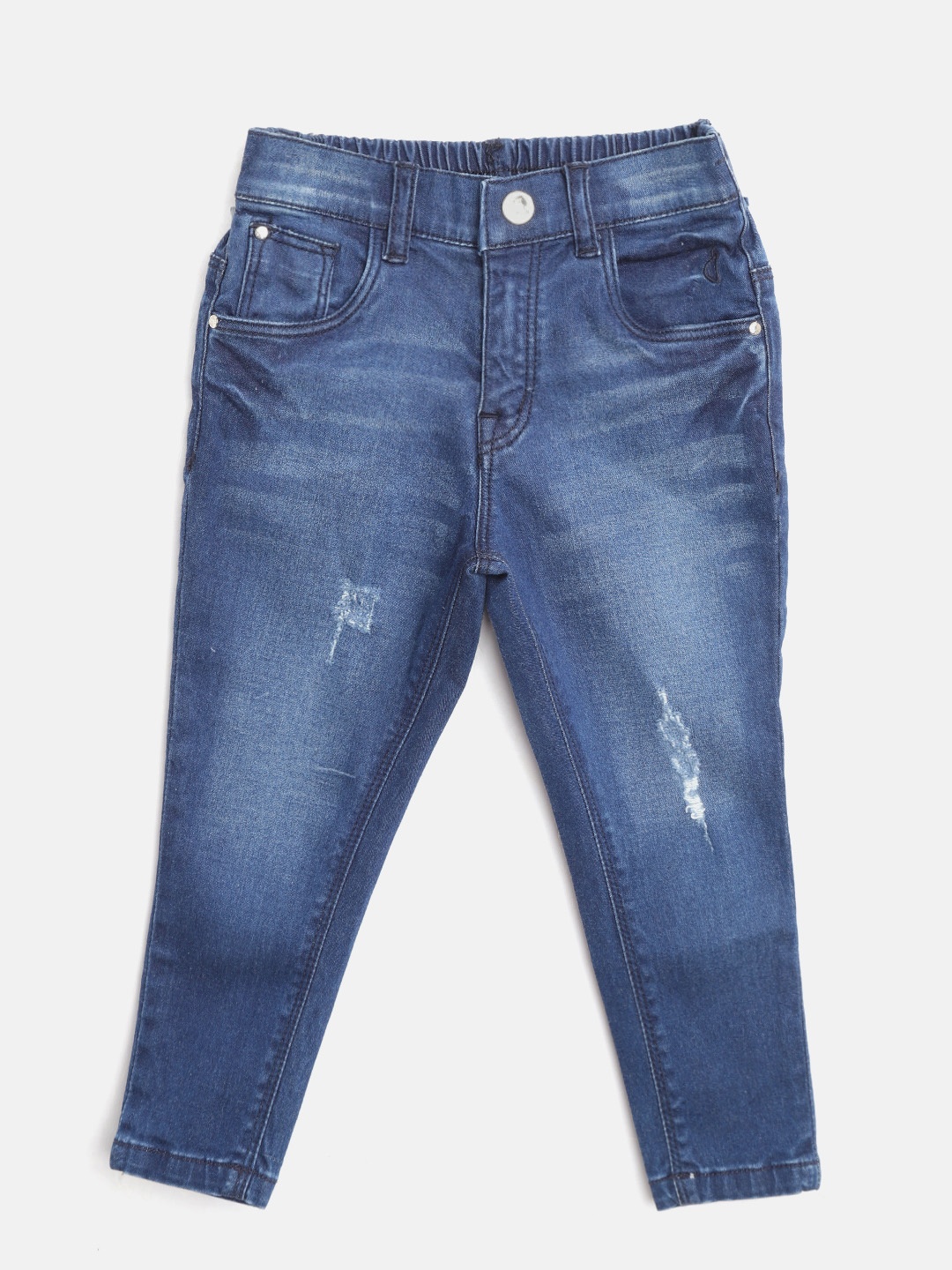 Gini and Jony Girls Navy Regular Fit Mid-Rise Low Distress Stretchable Jeans, Navy blue
Gini and Jony Girls Navy Regular Fit Mid-Rise Low Distress Stretchable Jeans, Navy blue