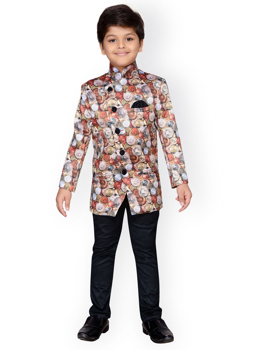 AJ Dezines Boys Multicolored Party Suit, Multi