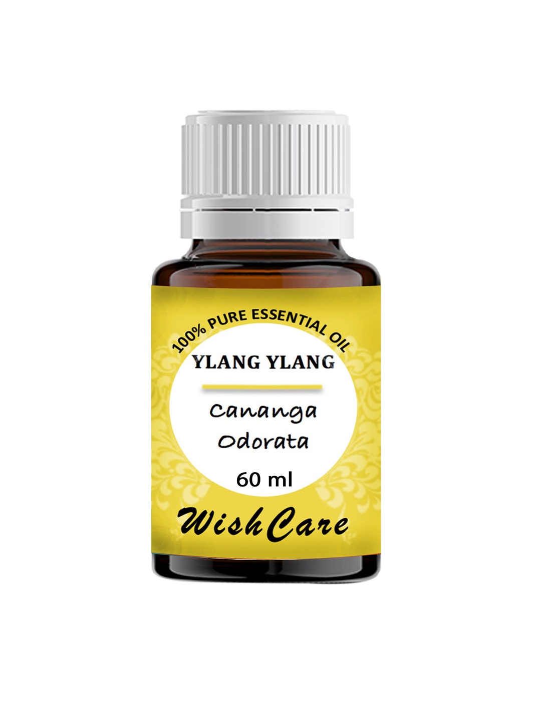 WishCare Unisex Pure Ylang Ylang Essential Oil 60ml, Yellow