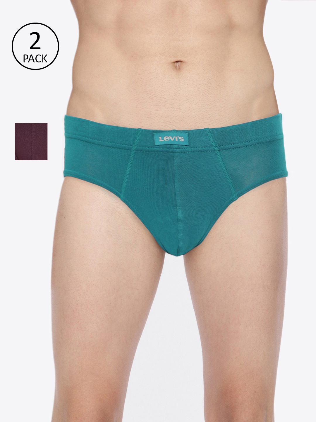 Levi's 011 Comfort Brief for Men, Comfort & Smartskin Technology (Multicolor - Pack of 2), Teal
Levi's 011 Comfort Brief for Men, Comfort & Smartskin Technology (Multicolor - Pack of 2), Teal