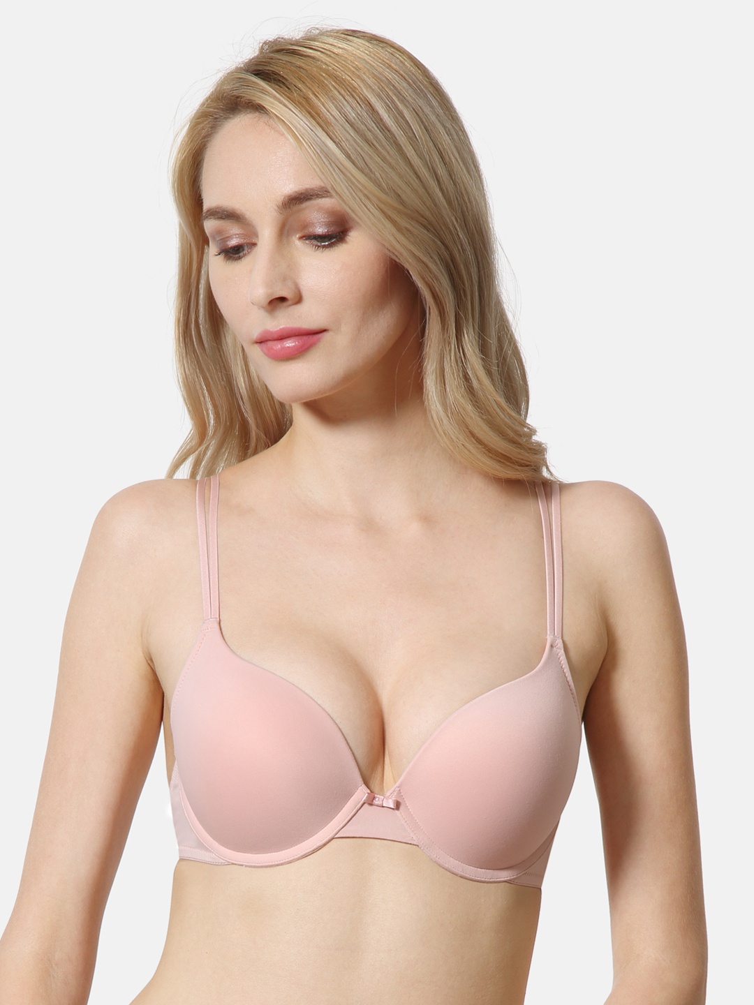 Van Heusen Solid Underwired Lightly Padded Plush Back No Slip Strap Push-Up Bra, Pink
Van Heusen Solid Underwired Lightly Padded Plush Back No Slip Strap Push-Up Bra, Pink