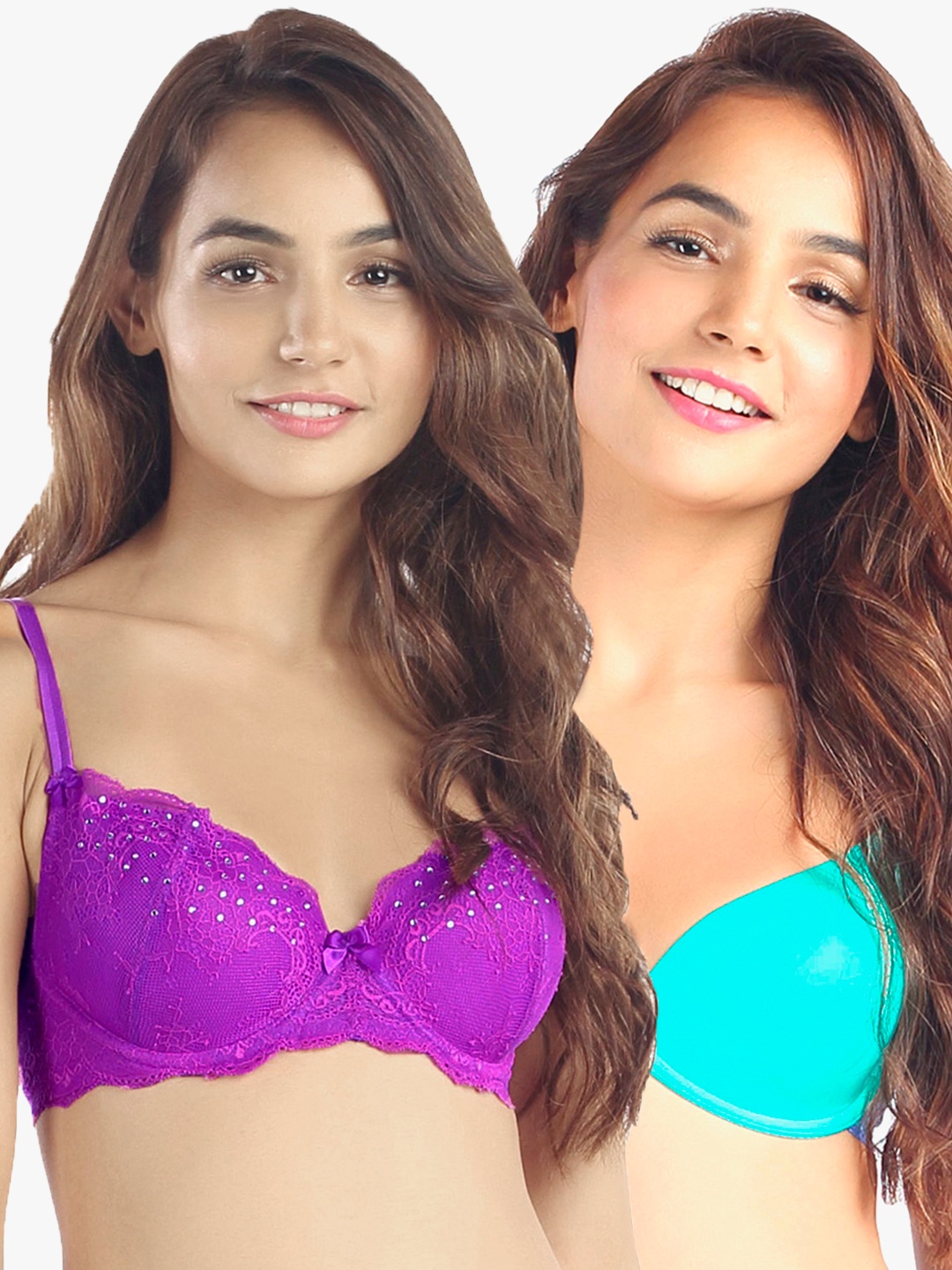 Candyskin Lightly Padded and Demi Bra Combo CS04Purple- CS05Blue Pack of 2, Purple
Candyskin Lightly Padded and Demi Bra Combo CS04Purple- CS05Blue Pack of 2, Purple