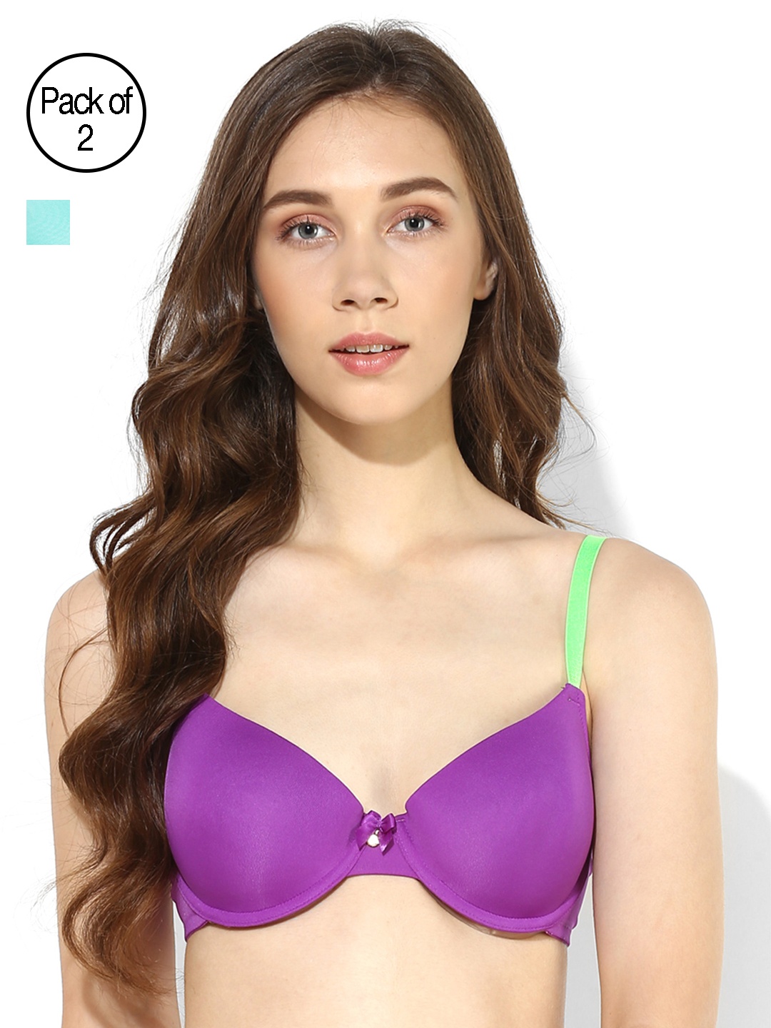 Candyskin Heavily Padded and Demi Bra Combo CS04-9Black- CS05APink Pack of 2, Purple
Candyskin Heavily Padded and Demi Bra Combo CS04-9Black- CS05APink Pack of 2, Purple