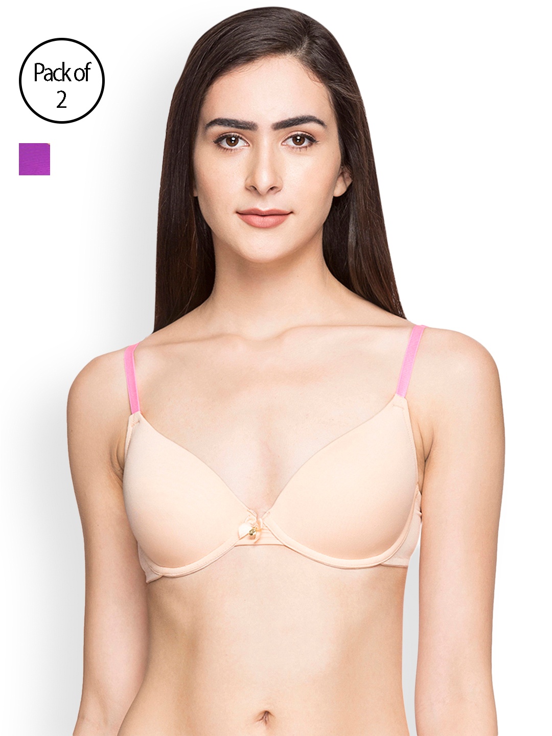Candyskin Heavily Padded and Demi Bra Combo CS04-9Black- CS05APink Pack of 2, Purple
Candyskin Heavily Padded and Demi Bra Combo CS04-9Black- CS05APink Pack of 2, Purple