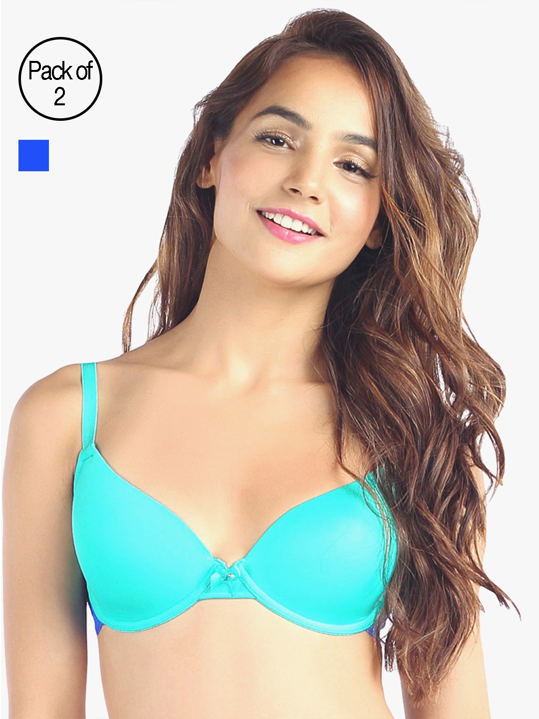Candyskin Women Pack of Two Bras, Blue