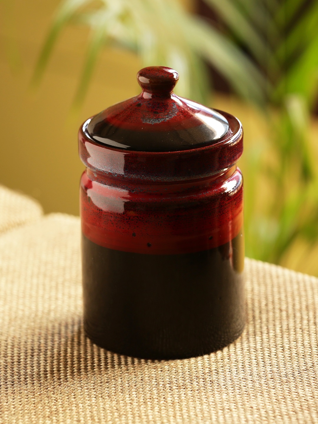 ExclusiveLane Magma Echoing Hand Glazed Studio Pottery Ceramic Jar And Containers-940 ml, Black
ExclusiveLane Magma Echoing Hand Glazed Studio Pottery Ceramic Jar And Containers-940 ml, Black