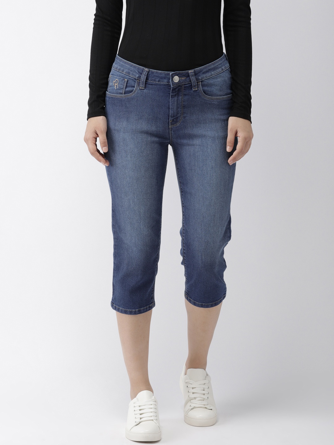 Flying Machine Women Blue Regular Fit Mid-Rise Clean Look Stretchable Three-Fourth Jeans
Flying Machine Women Blue Regular Fit Mid-Rise Clean Look Stretchable Three-Fourth Jeans