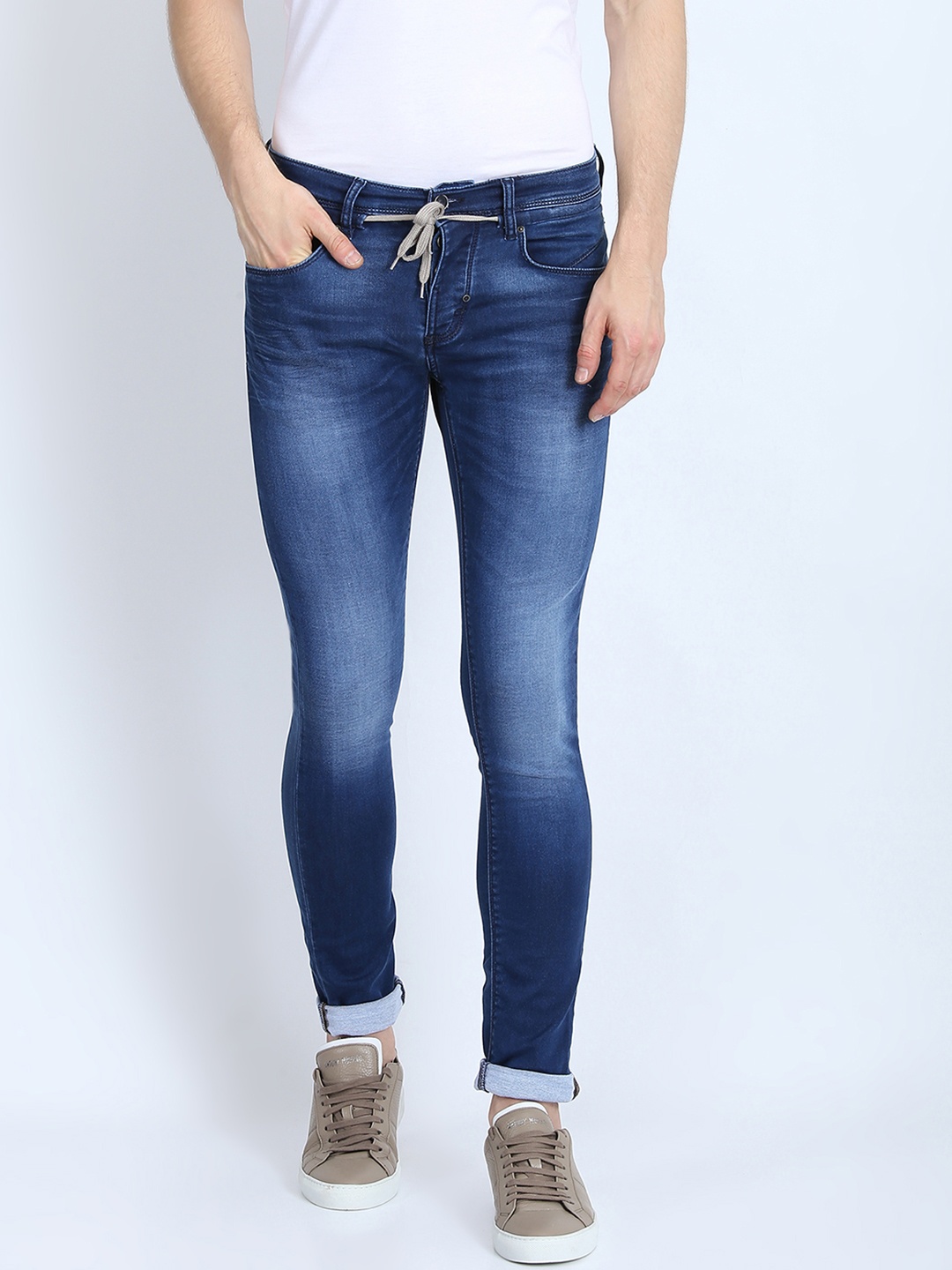 Antony Morato Men Blue Slim Fit Mid-Rise Clean Look Jeans