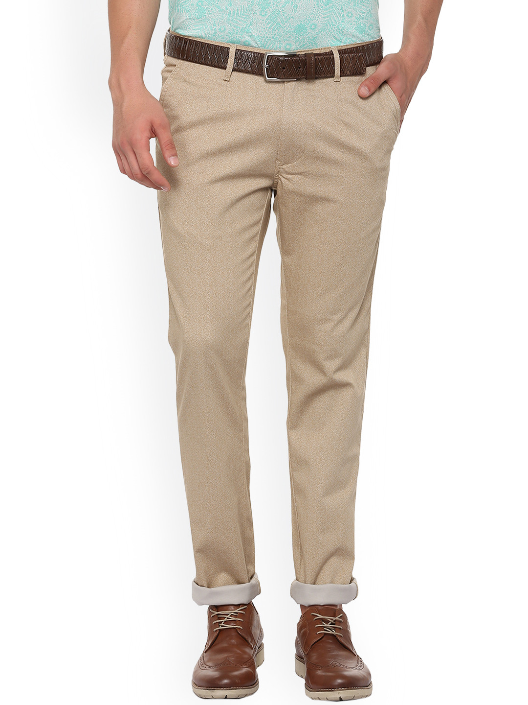 V Dot Men Beige Slim Fit Printed Regular Trousers
V Dot Men Beige Slim Fit Printed Regular Trousers