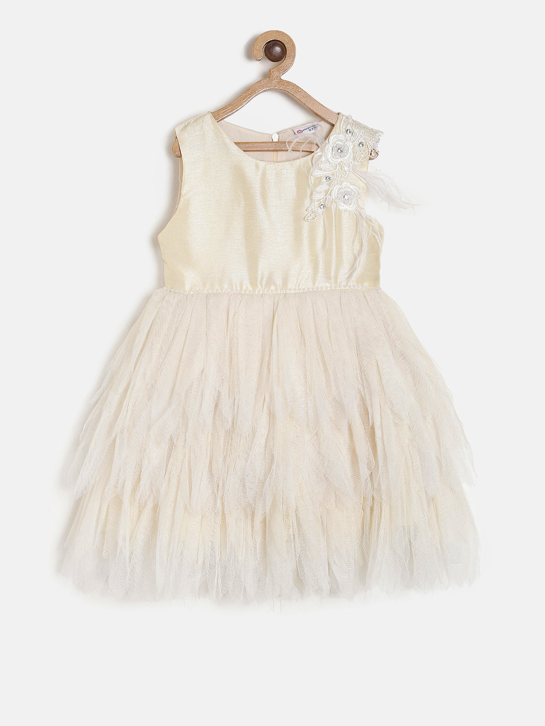 Peppermint Girls Cream-Coloured Fit and Flare Dress 
Peppermint Girls Cream-Coloured Fit and Flare Dress