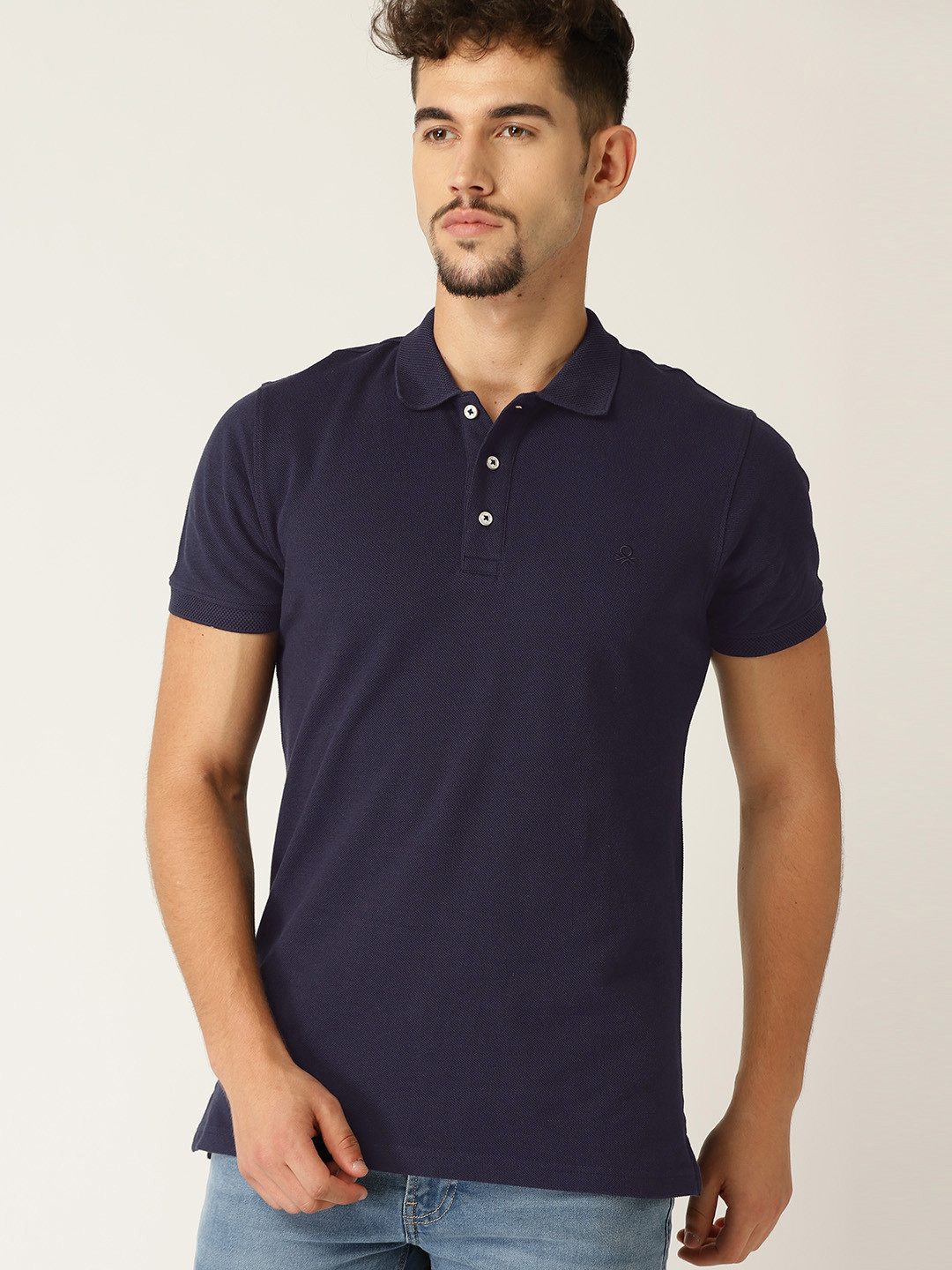 United Colors of Benetton Men Navy Blue Solid Polo Collar Pure Cotton T-shirt
United Colors of Benetton Men Navy Blue Solid Polo Collar Pure Cotton T-shirt