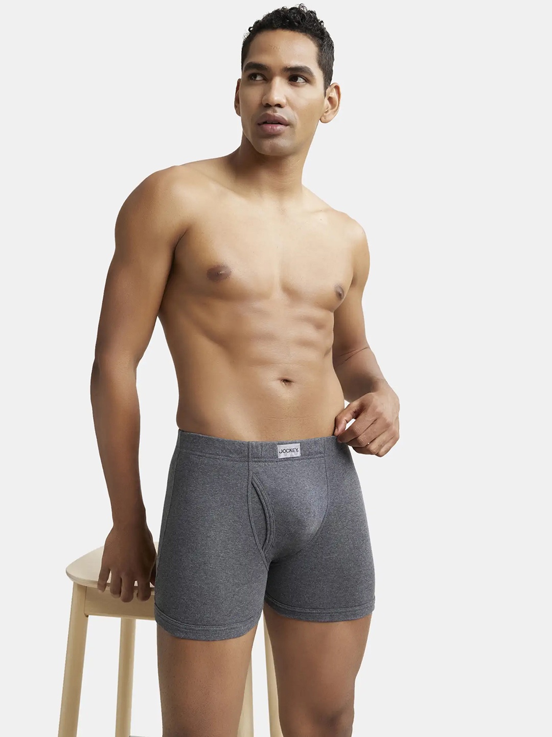 Jockey Combed Cotton Rib Boxer Brief with Ultrasoft and Durable Waistband-8008, Charcoal
Jockey Combed Cotton Rib Boxer Brief with Ultrasoft and Durable Waistband-8008, Charcoal