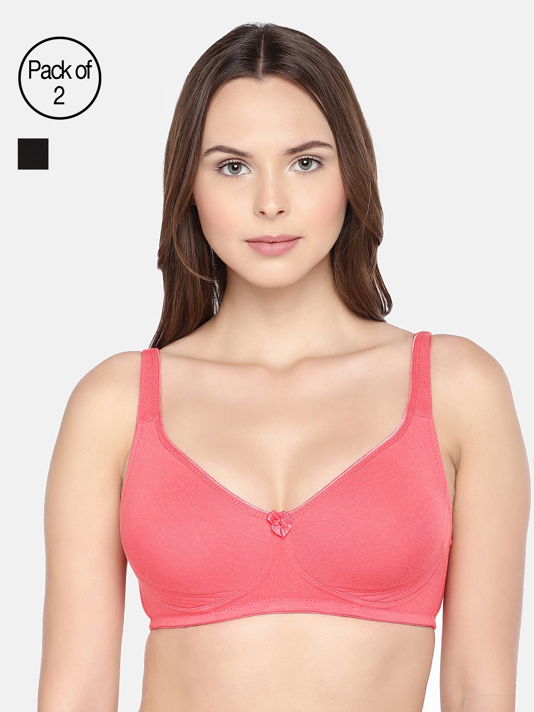 Inner Sense Pack of 2 Organic Cotton Antimicrobial Seamless Side Support Bras ISB057, Pink
Inner Sense Pack of 2 Organic Cotton Antimicrobial Seamless Side Support Bras ISB057, Pink