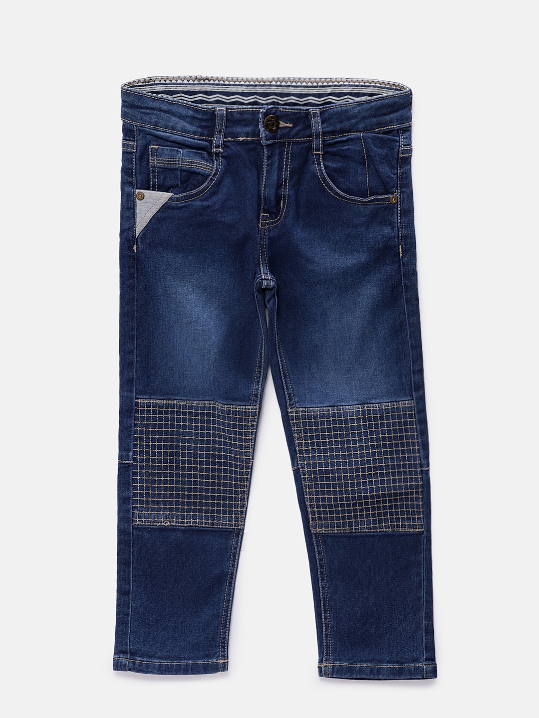 TALES & STORIES Boys Blue Regular Fit Mid-Rise Clean Look Jeans