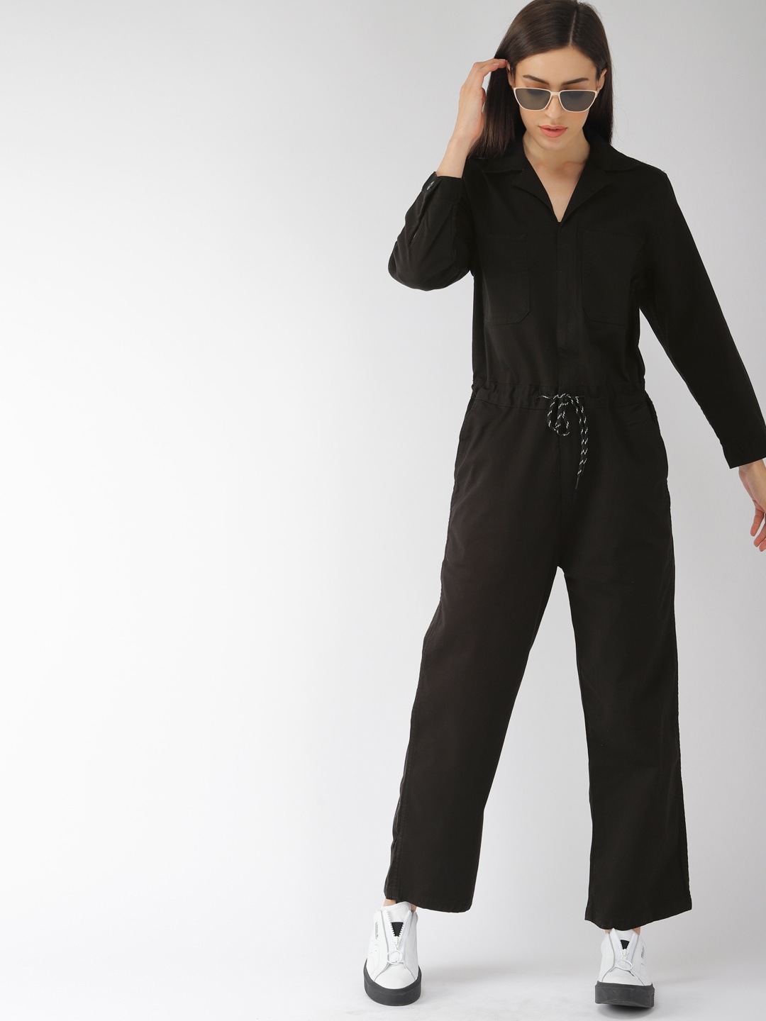 Levis Women Black Solid Basic Jumpsuit