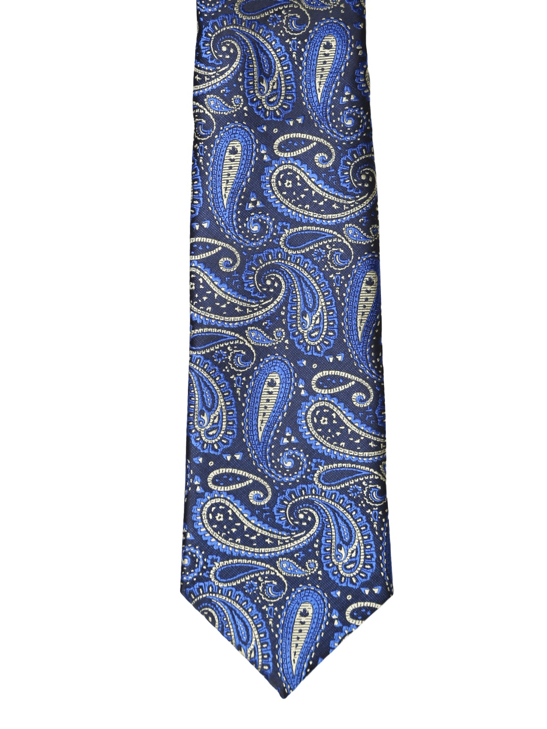 Tossido Blue Printed Broad Tie