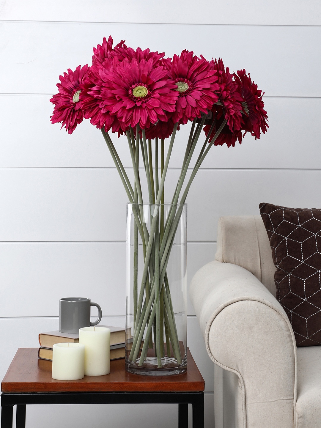 Pure Home and Living Transparent Cylindrical Vase