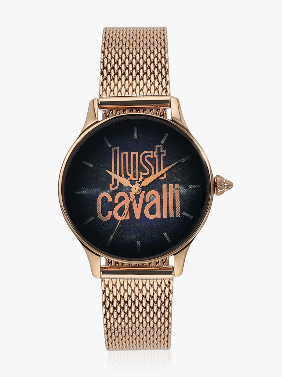 Gold/Blue Analogue Watch