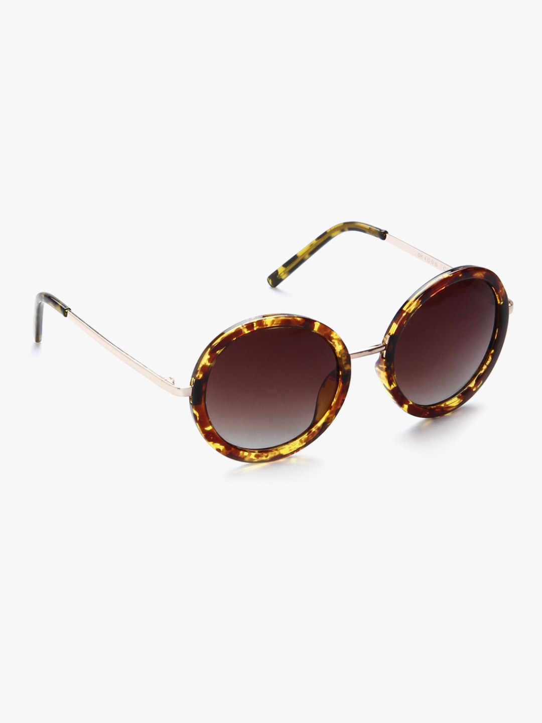 Daniel Klein Women Round Sunglasses, Brown