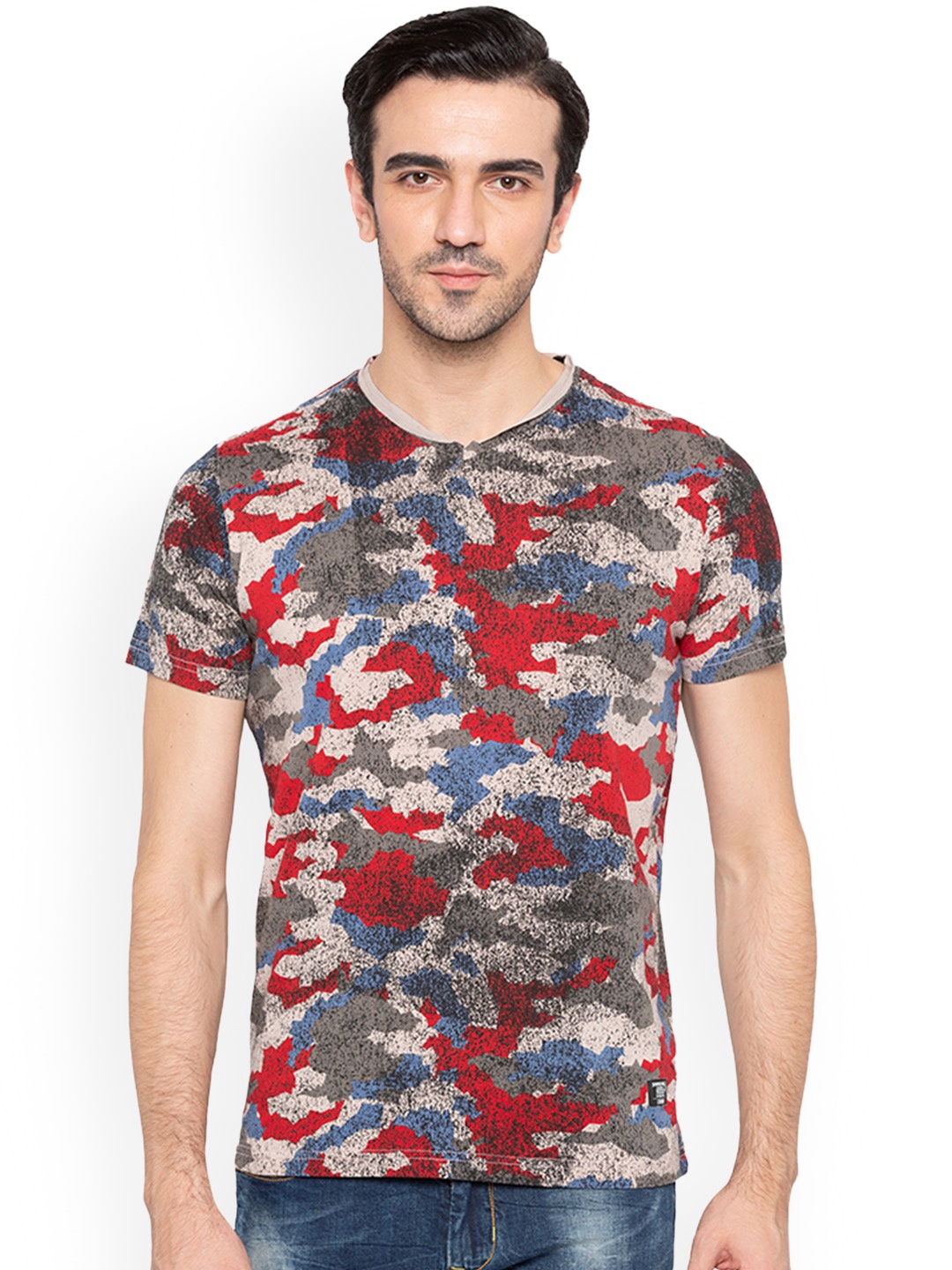 Status Quo Men Multicoloured Slim Fit Printed Round Neck Pure Cotton T-shirt, Multi
Status Quo Men Multicoloured Slim Fit Printed Round Neck Pure Cotton T-shirt, Multi