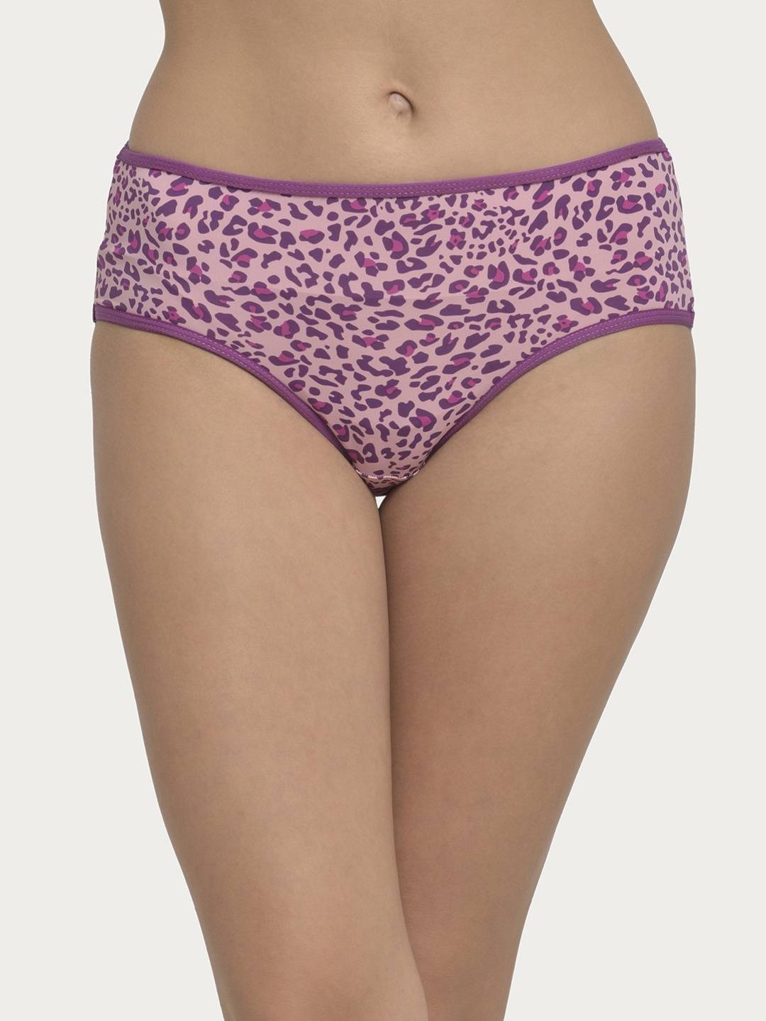 Clovia Women Pink Printed Hipster Briefs PN2859P22XL