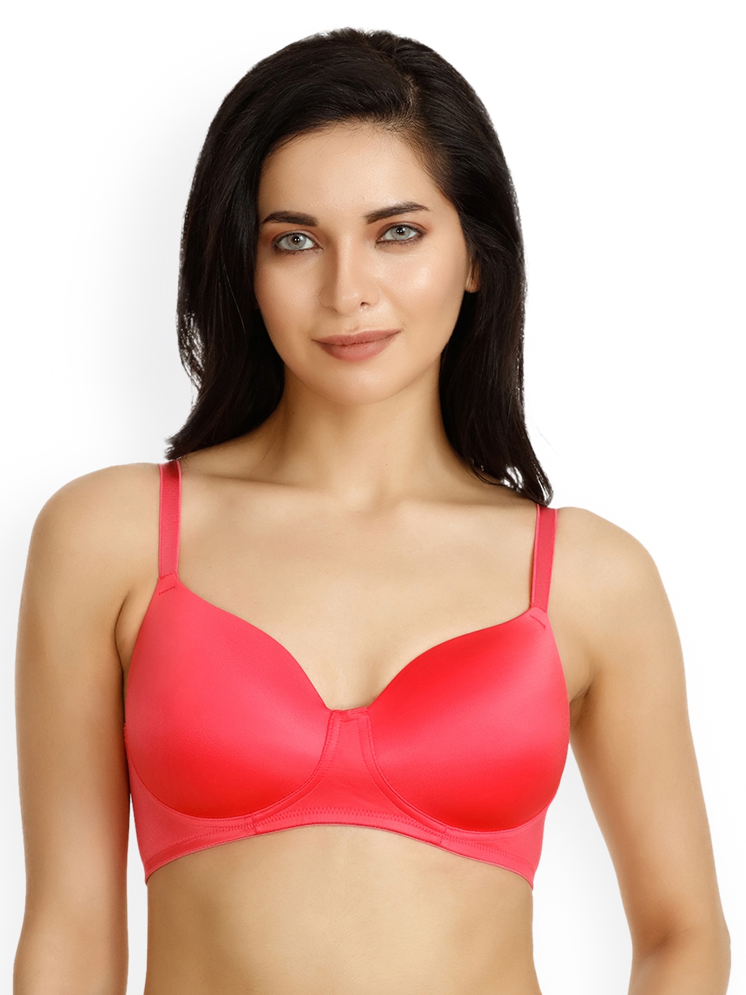 Zivame Pink Solid Underwired Lightly Padded T-shirt Bra ZIZ1230047ZPINK