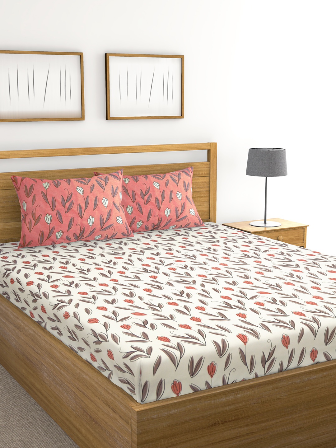 Raymond Home Multicoloured Floral Flat 120 TC Polycotton Bedsheet with 2 Pillow Covers, Multi
Raymond Home Multicoloured Floral Flat 120 TC Polycotton Bedsheet with 2 Pillow Covers, Multi