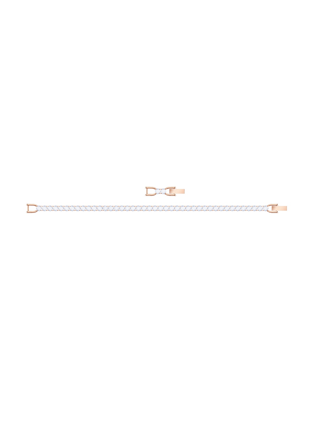 SWAROVSKI Rose Gold Alloy Rose Gold-Plated Charm Bracelet