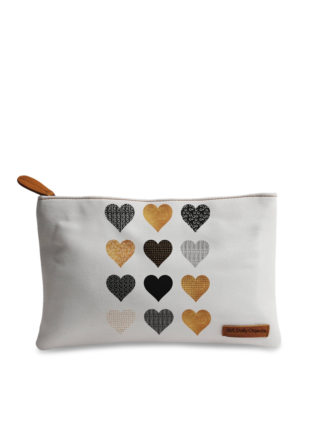 DailyObjects Off-White Printed Pouch
