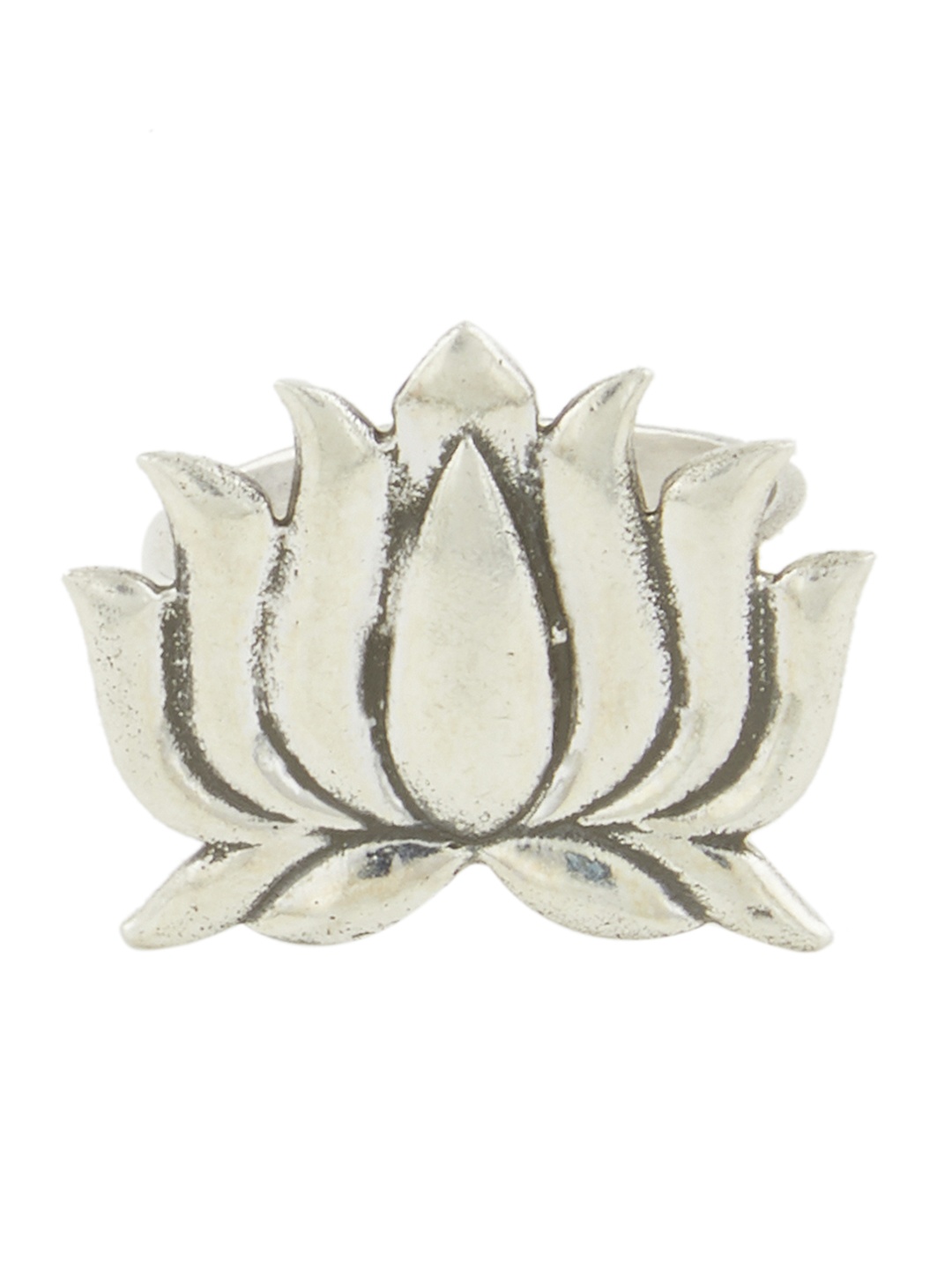 ahilya Sterling Silver Lotus Ring