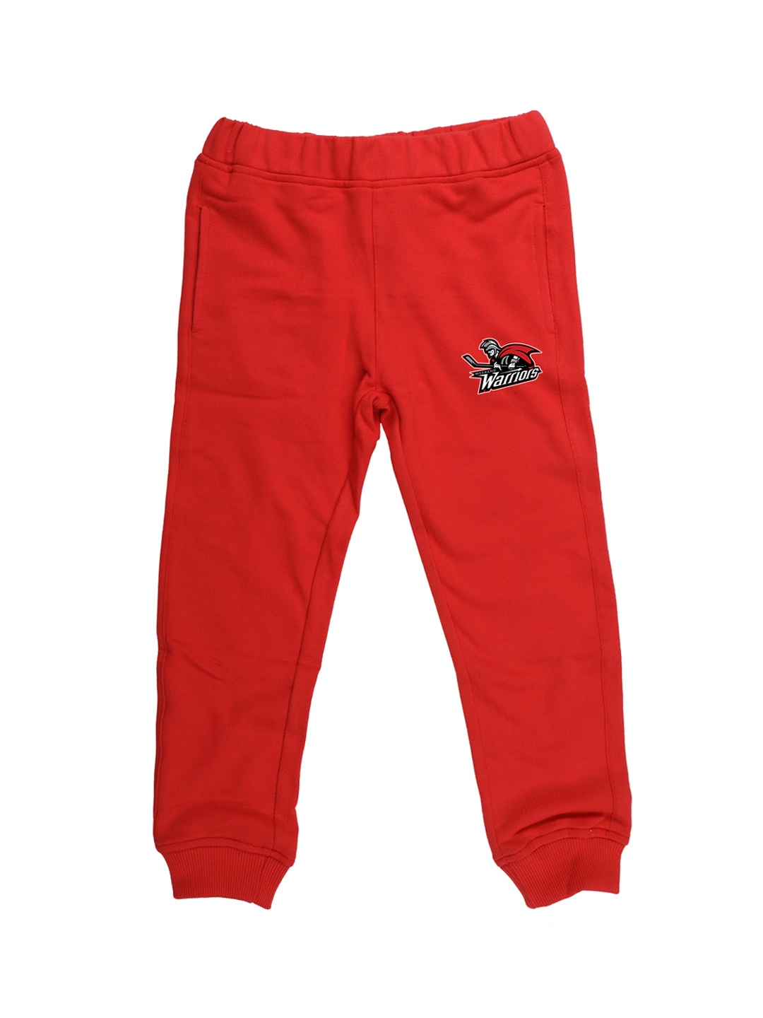 Wear Your Mind Kids Red Solid Straight Fit Joggers