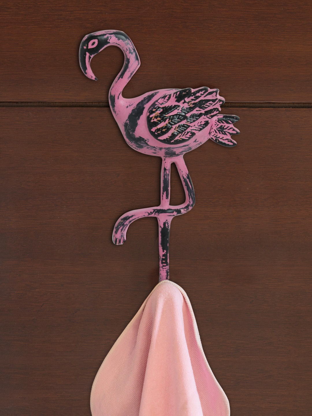 ExclusiveLane Blushing Flamingo Rustic Aluminium Wall Decor And Wall Hooks and Holders, Pink
ExclusiveLane Blushing Flamingo Rustic Aluminium Wall Decor And Wall Hooks and Holders, Pink
