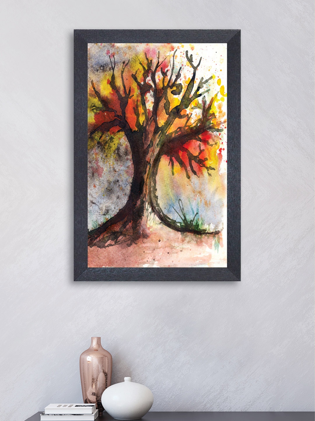 nest ART Set of 3 Multicoloured Synthetic Wood Painting, Multi