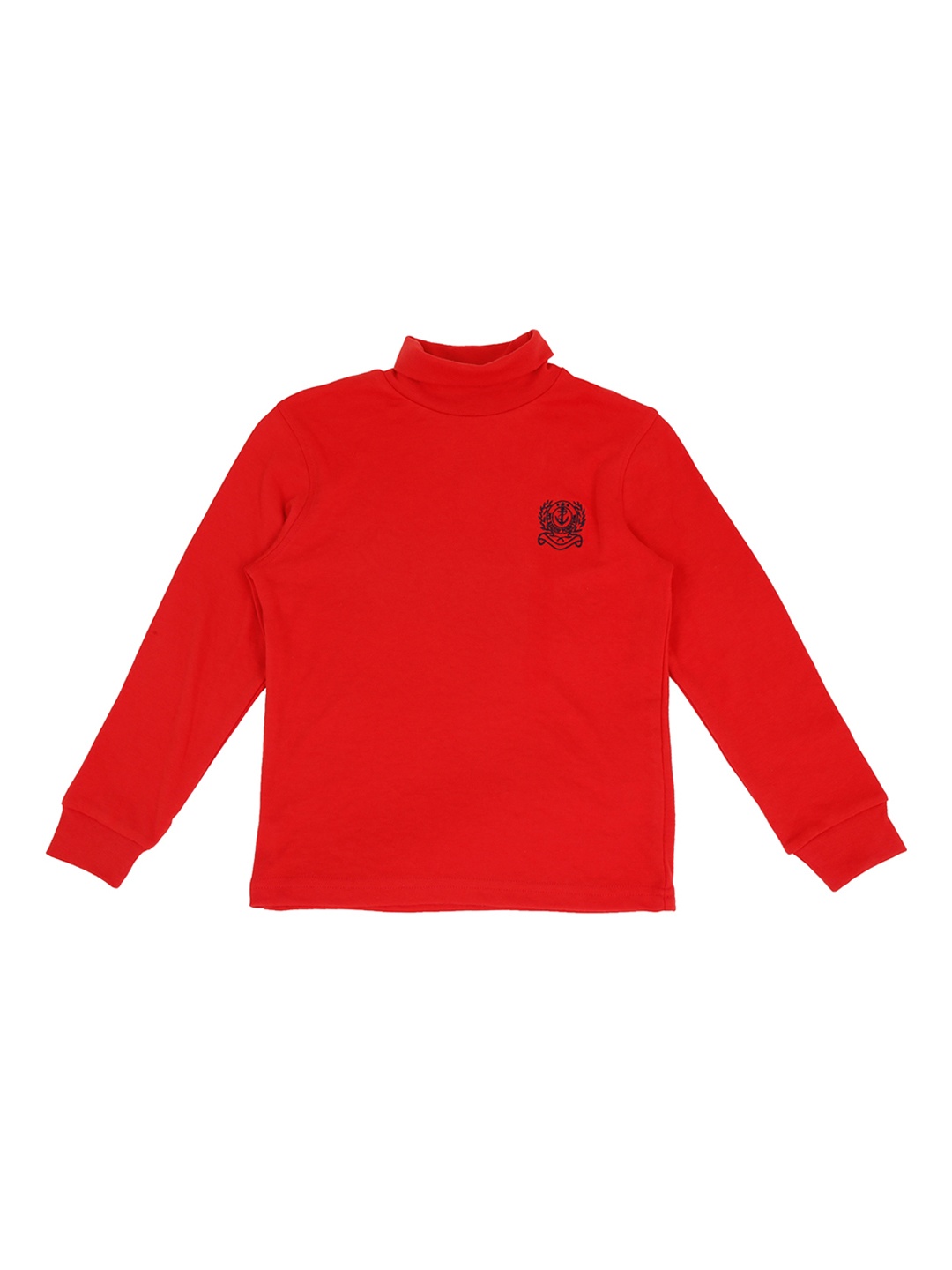 Pantaloons Junior Boys Red Solid Sweatshirt
