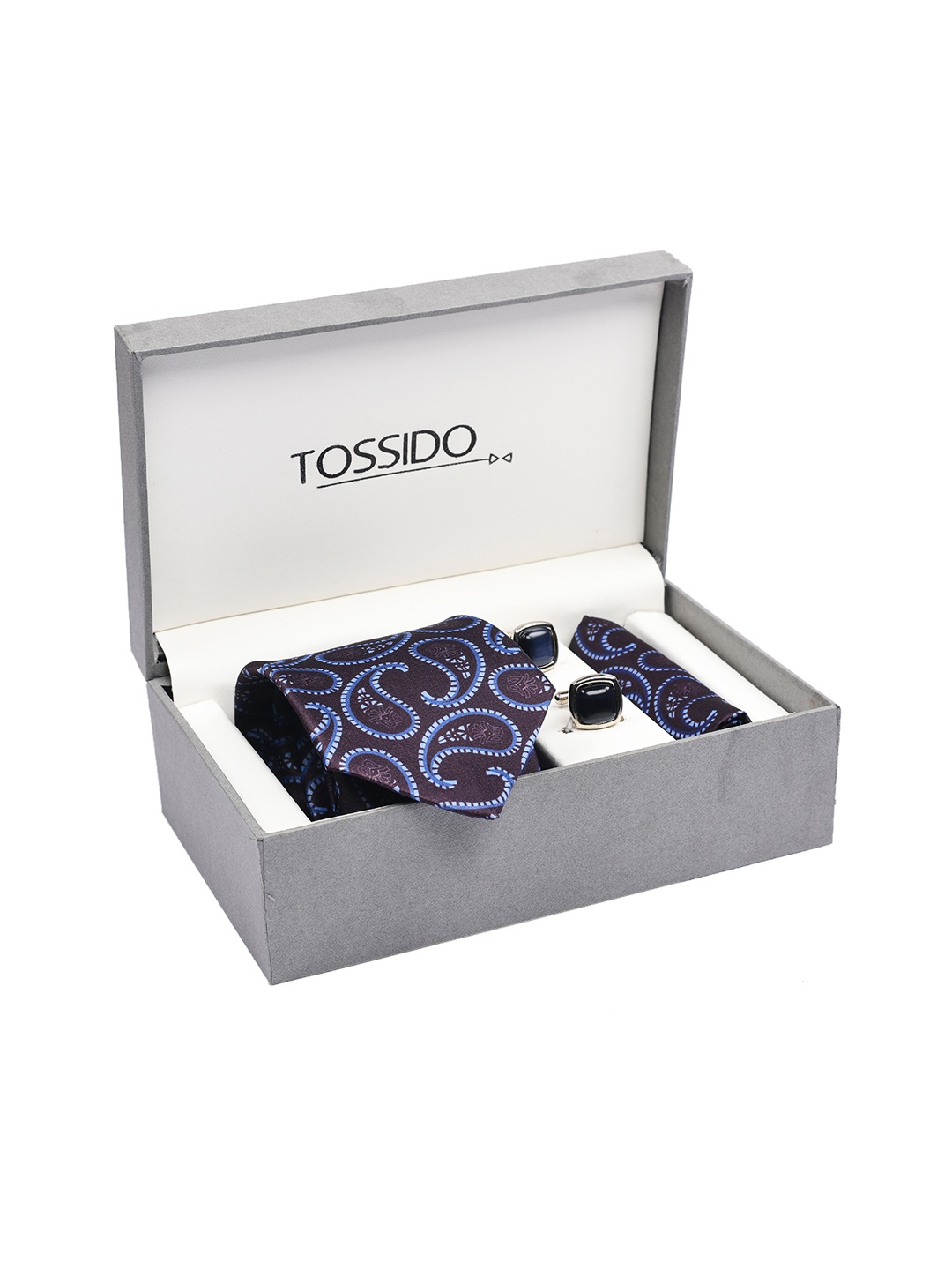Tossido Men Multicoloured Accessory Gift Set, Brown