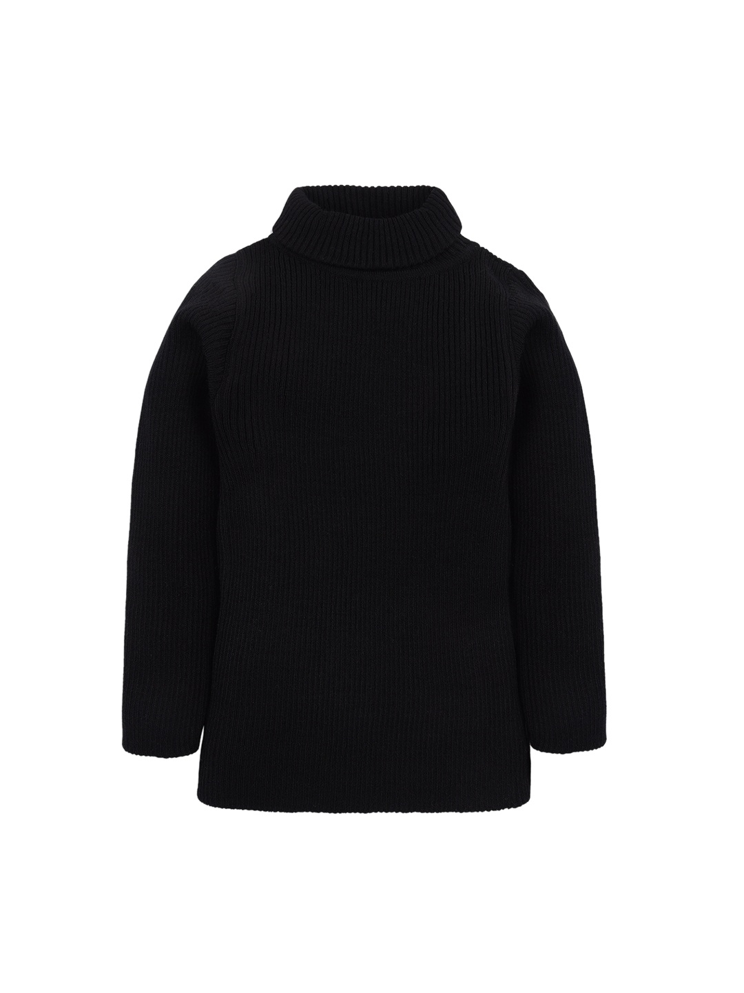 RVK Kids Black Ribbed Pullover Sweater