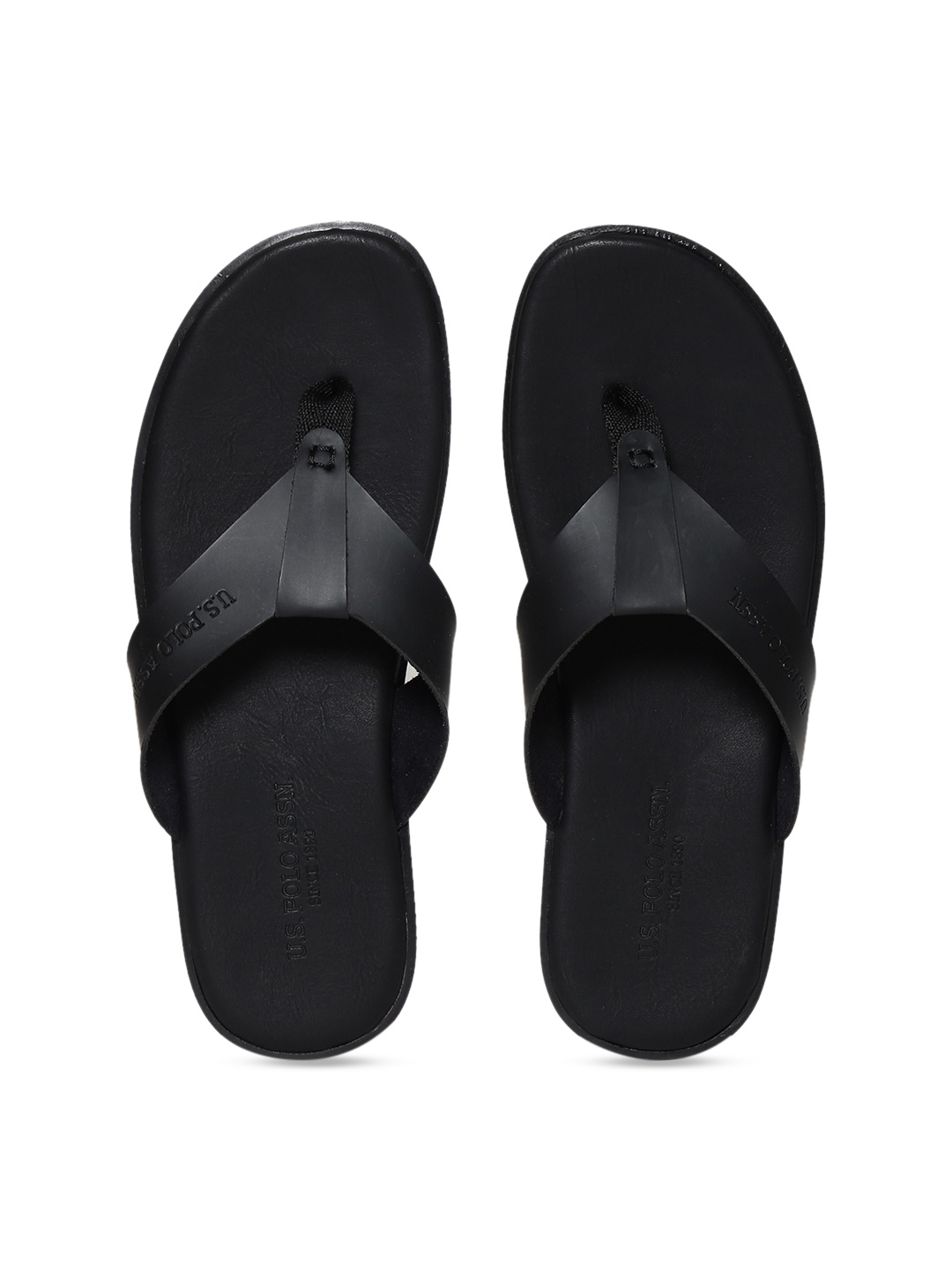 U.S. Polo Assn. Men Black Sandals